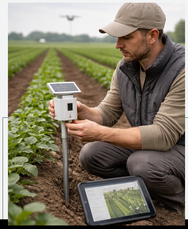 IoT мониторинг сельскохозяйственных полей и контроля в Ессентуках